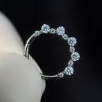 Titanium Graduated CZ Septum Clicker detail 4
