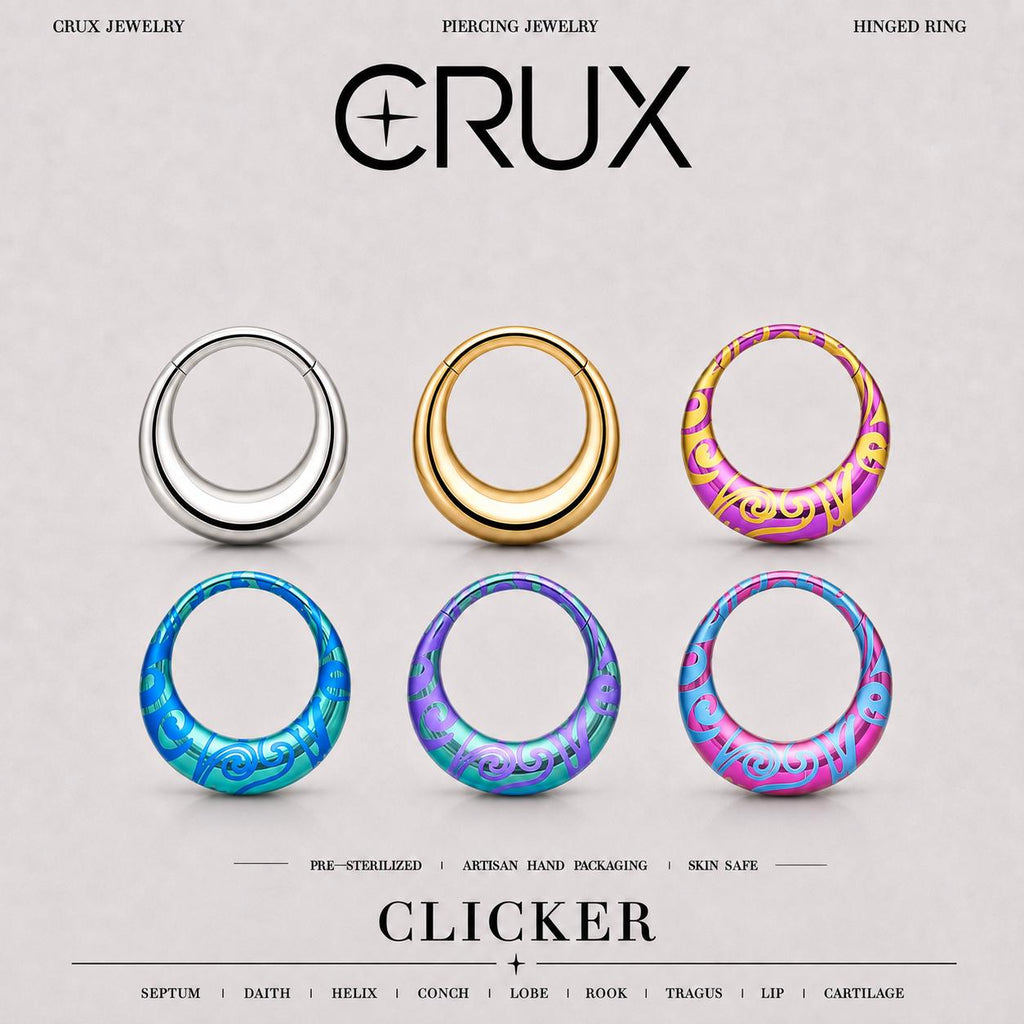 Titanium Crescent Septum Clicker