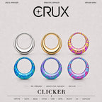 Titanium Crescent Septum Clicker