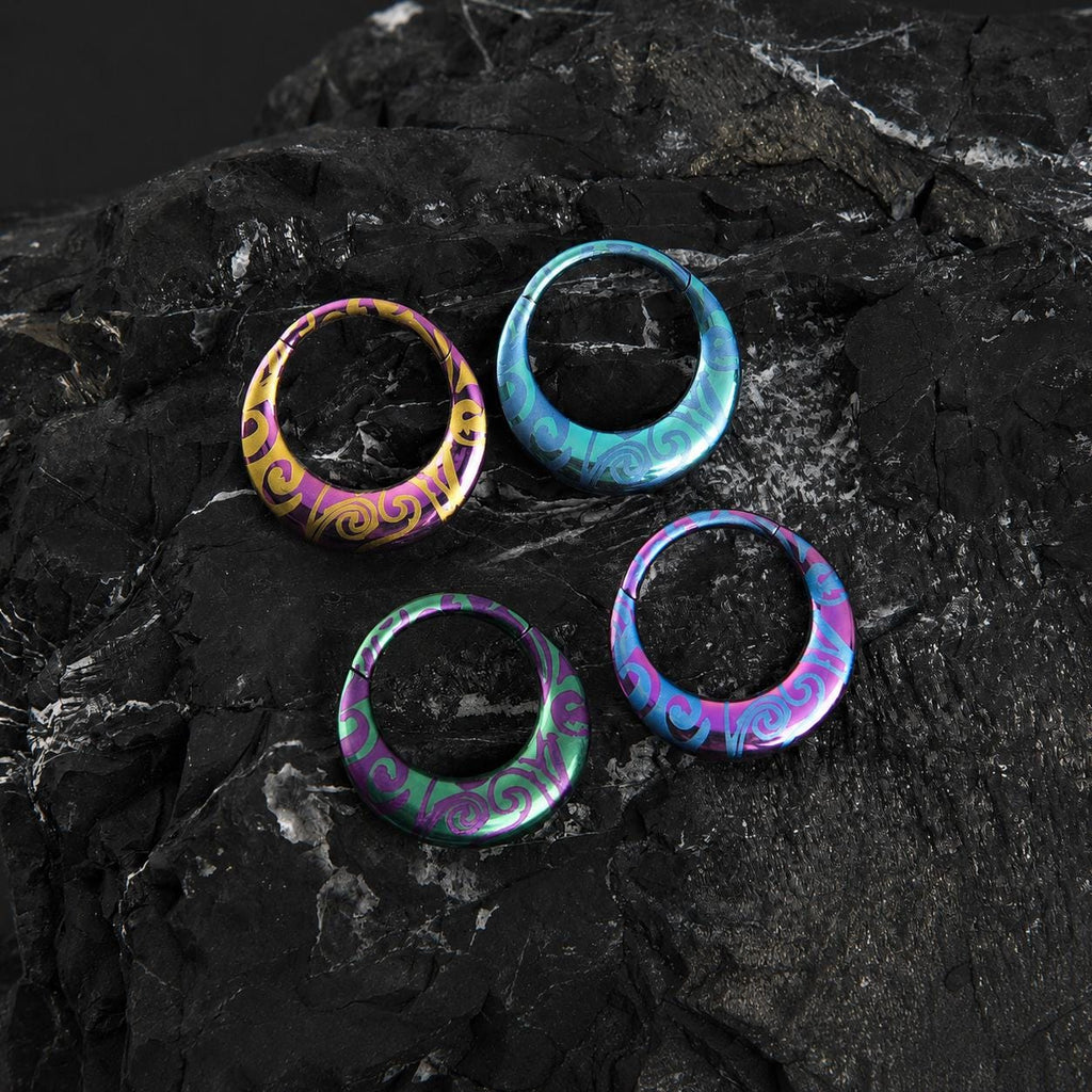 Titanium Crescent Septum Clicker detail 4