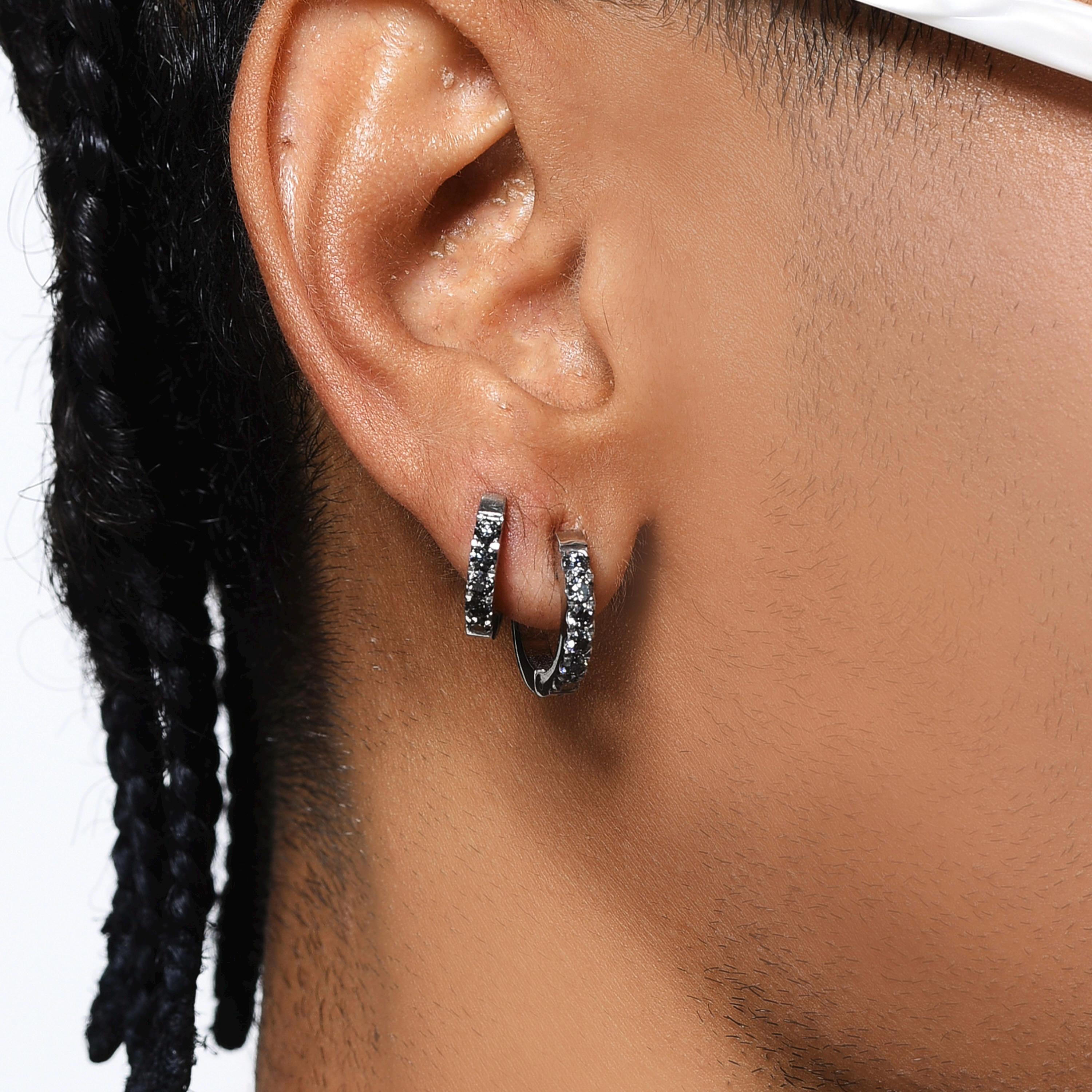 Titanium Colorful CZ Septum Clicker detail 2