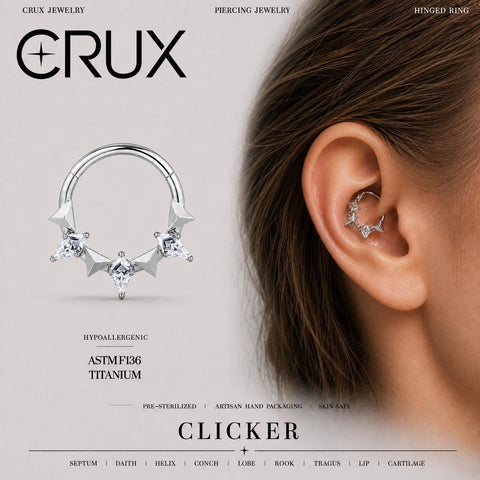Titan-Septum-Clicker mit Stern