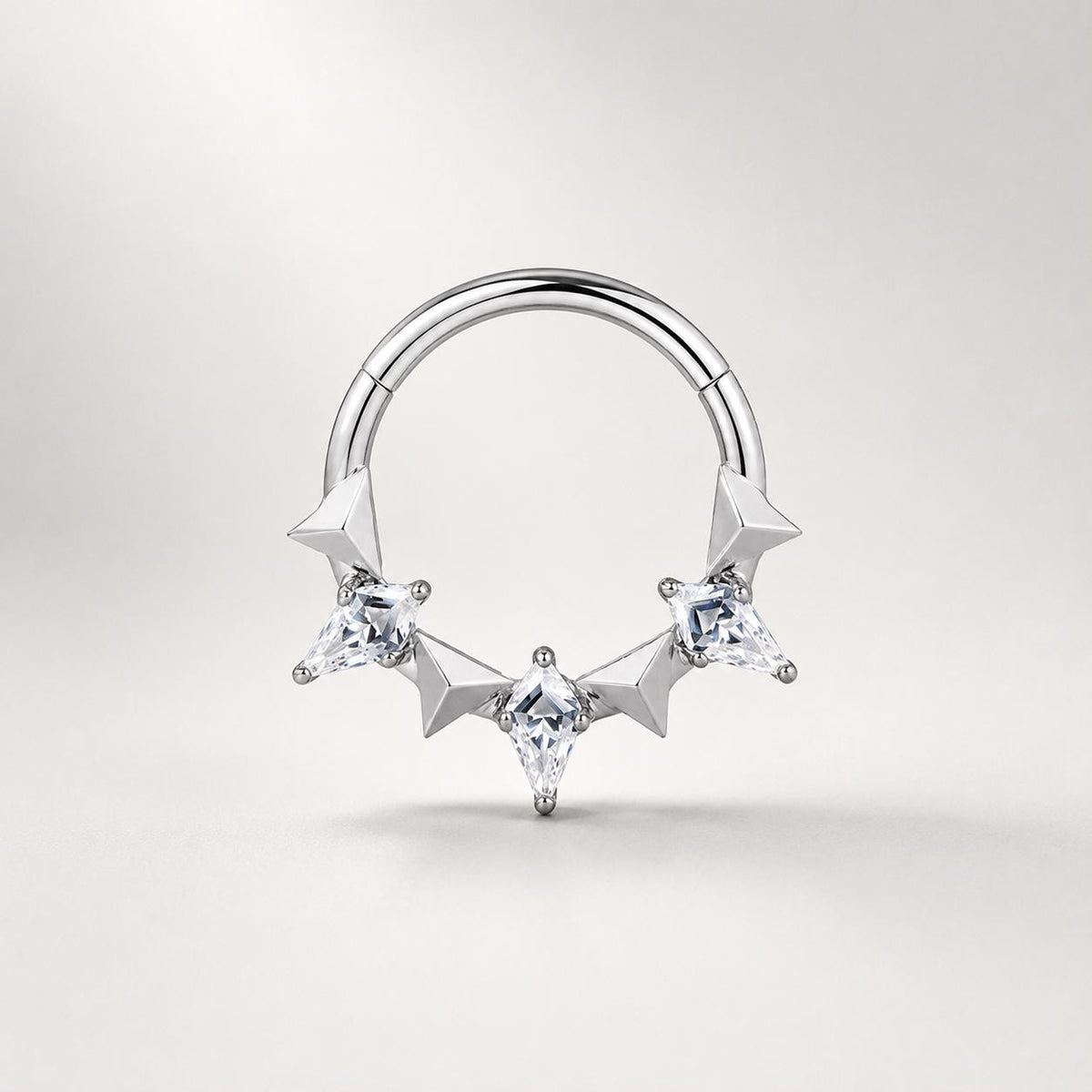 Titanium Star Septum Clicker detail 8