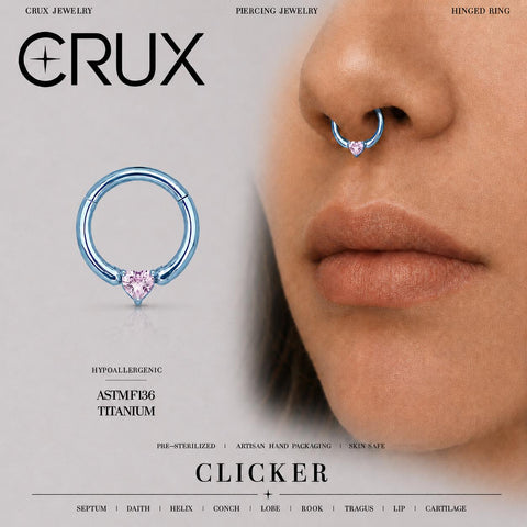 Titan-Septum-Clicker mit Zirkonia-Herz