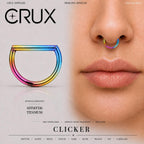 Titanium D-Shape Septum Clicker