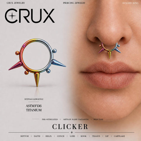 Titan-Septum-Clicker mit Spike & Kugel
