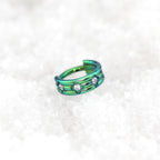 Titanium Four-Leaf Clover Septum Clicker detail 4