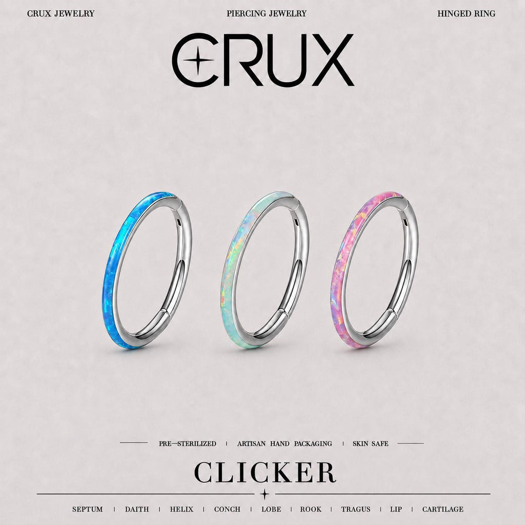 Titanium Opal Septum Clicker
