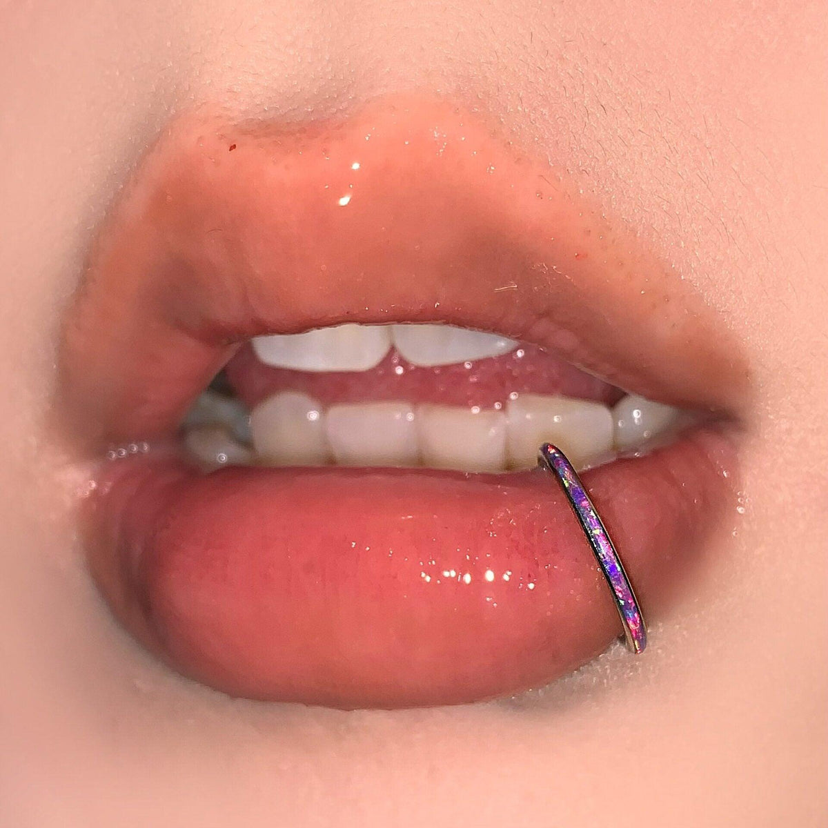 Titanium Opal Septum Clicker detail 3