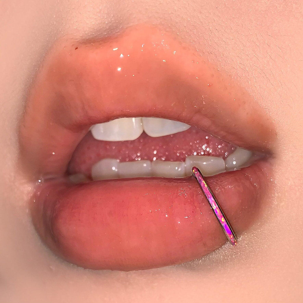 Titanium Opal Septum Clicker detail 4