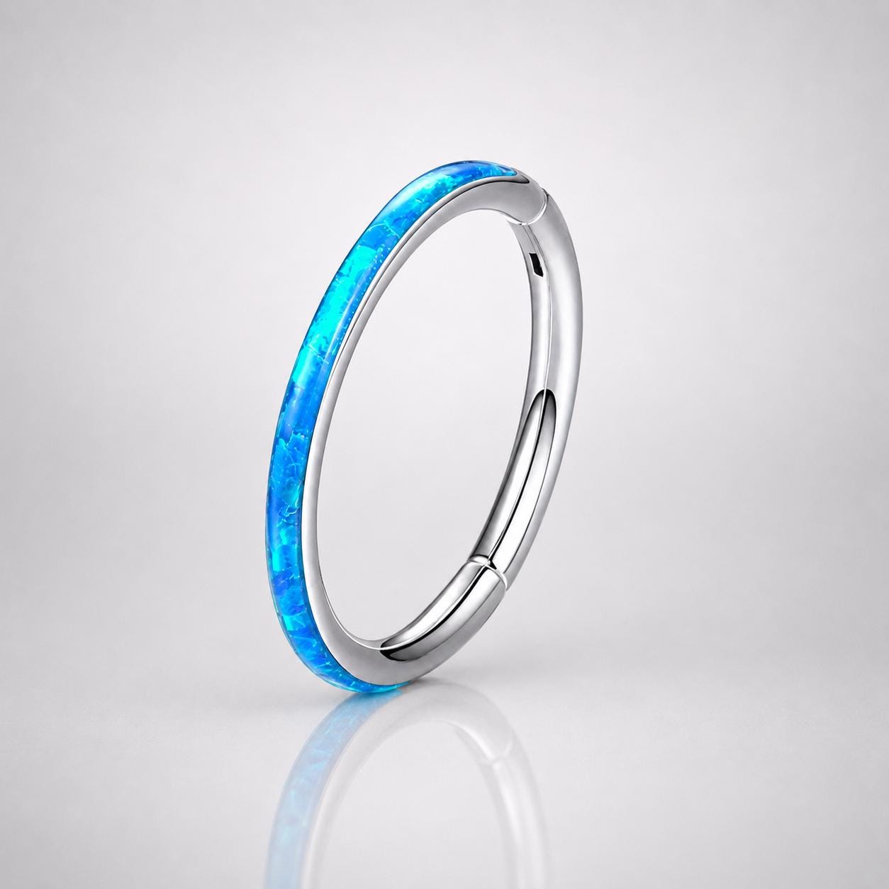 Titanium Opal Septum Clicker detail 6