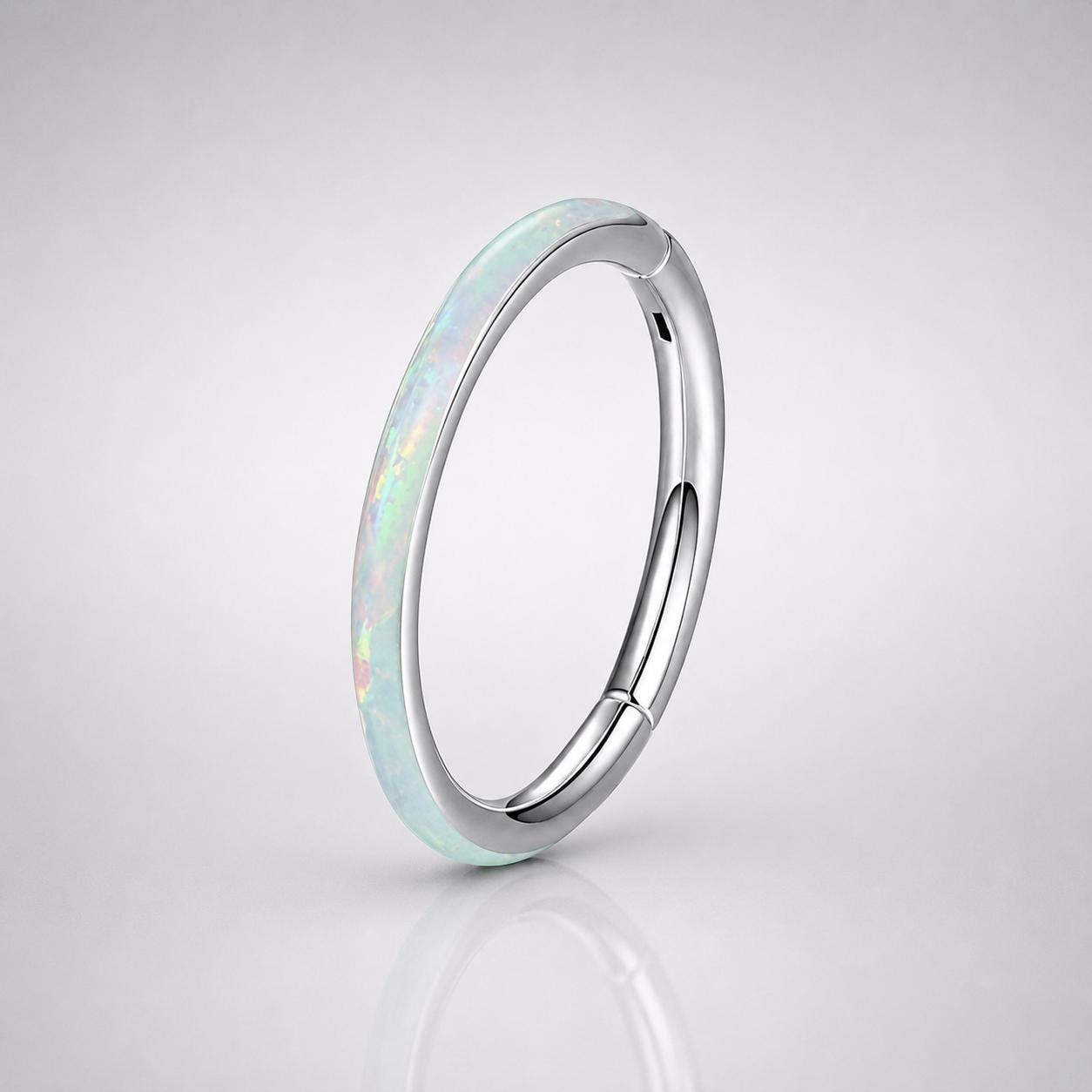 Titanium Opal Septum Clicker detail 7