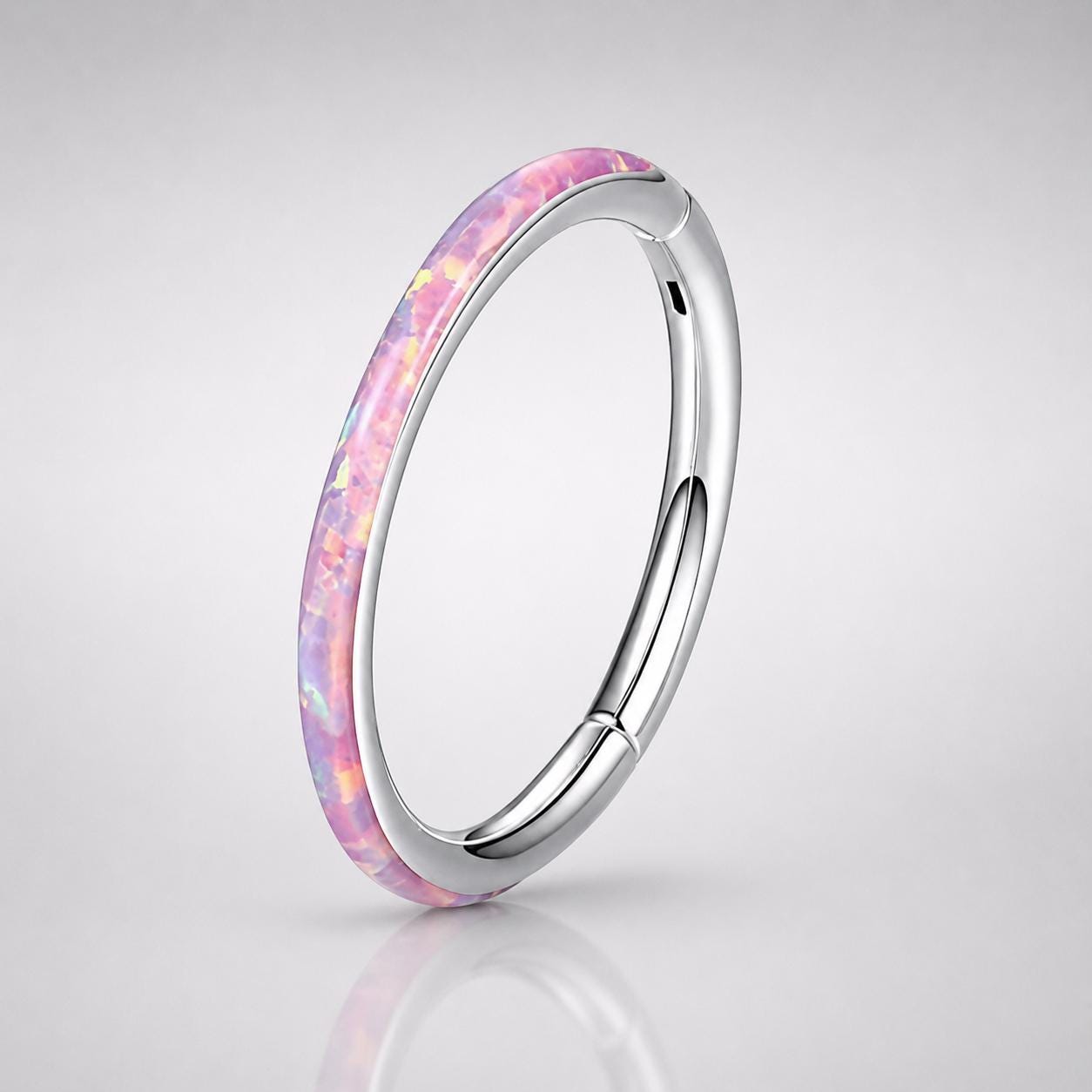 Titanium Opal Septum Clicker detail 8