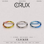 Titanium Double Layer CZ Septum Clicker