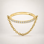Titanium Triple Chain Septum Clicker detail 13