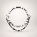 Titanium Triple Chain Septum Clicker detail 16