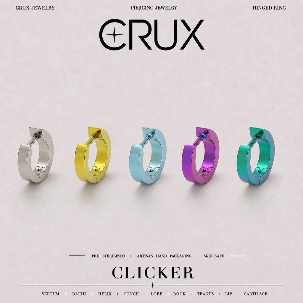 Titanium Thick D-Shape Septum Clicker