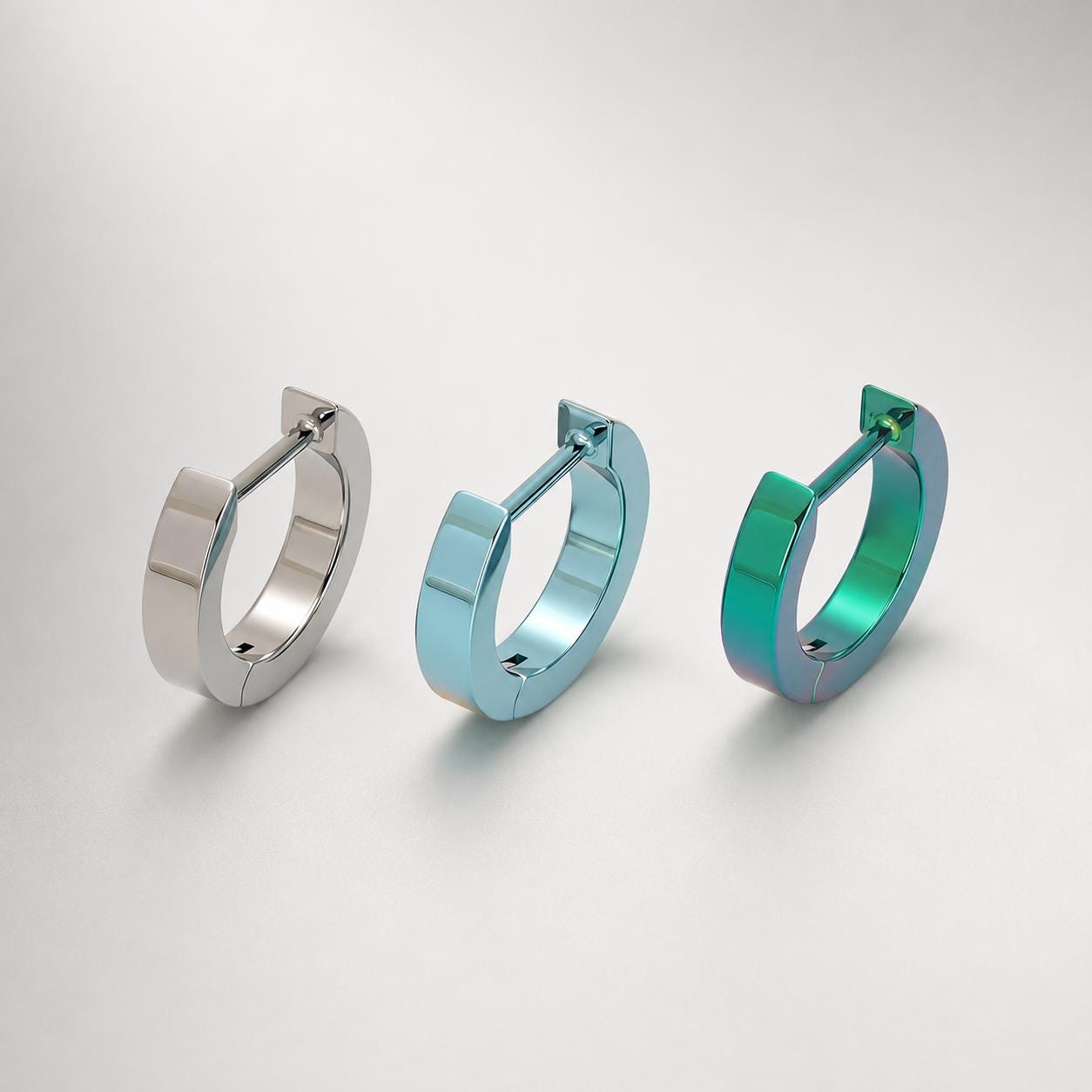 Titanium Thick D-Shape Septum Clicker detail 7