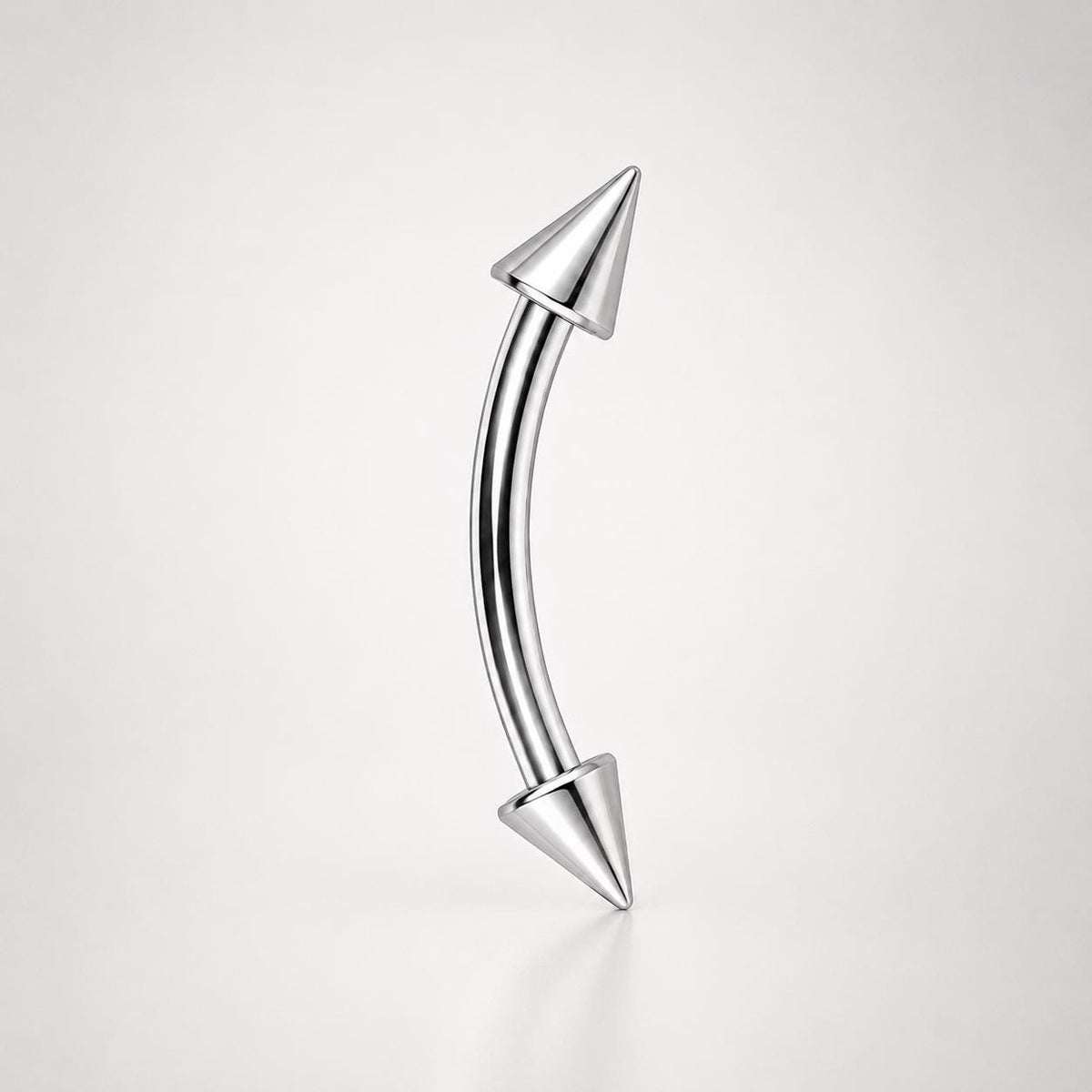 Twin Fang Titanium Eyebrow Barbell detail 6