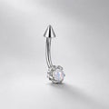 Dragon Claw Gem Titanium Eyebrow Barbell detail 3