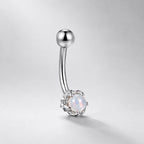 Dragon Claw Gem Titanium Eyebrow Barbell detail 4