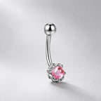 Dragon Claw Gem Titanium Eyebrow Barbell detail 8