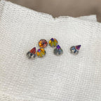 Crystal Spike Titanium Eyebrow Barbell detail 5