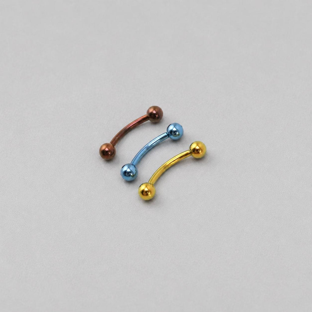 Classic Titanium Curved Barbell detail 6
