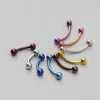 Classic Titanium Curved Barbell detail 7