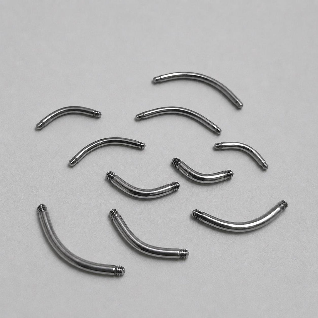 Titanium Curved Barbell Shaft detail 6