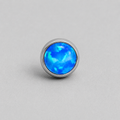 Titanium Fire Opal Threadless Piercing Top