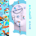 MLP Series Ear Accessories Set Curation - MLP Series Ear Accessories Set Curation - Rainbow Dash by CRUXJEWELRY
