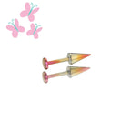 MLP Titanium Zirconia Devil Spike Stud - Ear & Lip - MLP Titanium Zirconia Devil Spike Stud - Ear & Lip - Fluttershy / 5mm by CRUXJEWELRY