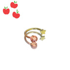 MLP Titanium Internally Threaded Zirconia Ring - Horseshoe, Cartilage, Earring & Labret - MLP Titanium Internally Threaded Zirconia Ring - Horseshoe, Cartilage, Earring & Labret - Applejack / Star / 8mm by CRUXJEWELRY