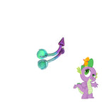 MLP Vibrant Titanium Opal-End Rook/Eyebrow Spike - MLP Vibrant Titanium Opal-End Rook/Eyebrow Spike - Spike / 6mm by CRUXJEWELRY