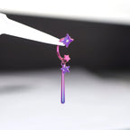 MLP Twilight Sparkle Series Ear Accessories Set - MLP Twilight Sparkle Series Ear Accessories Set - Purple Star Earrings / 10mm / 16G-1.2mm by CRUXJEWELRY