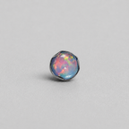 Titanium Jelly Opal Wave-Edge Piercing Top