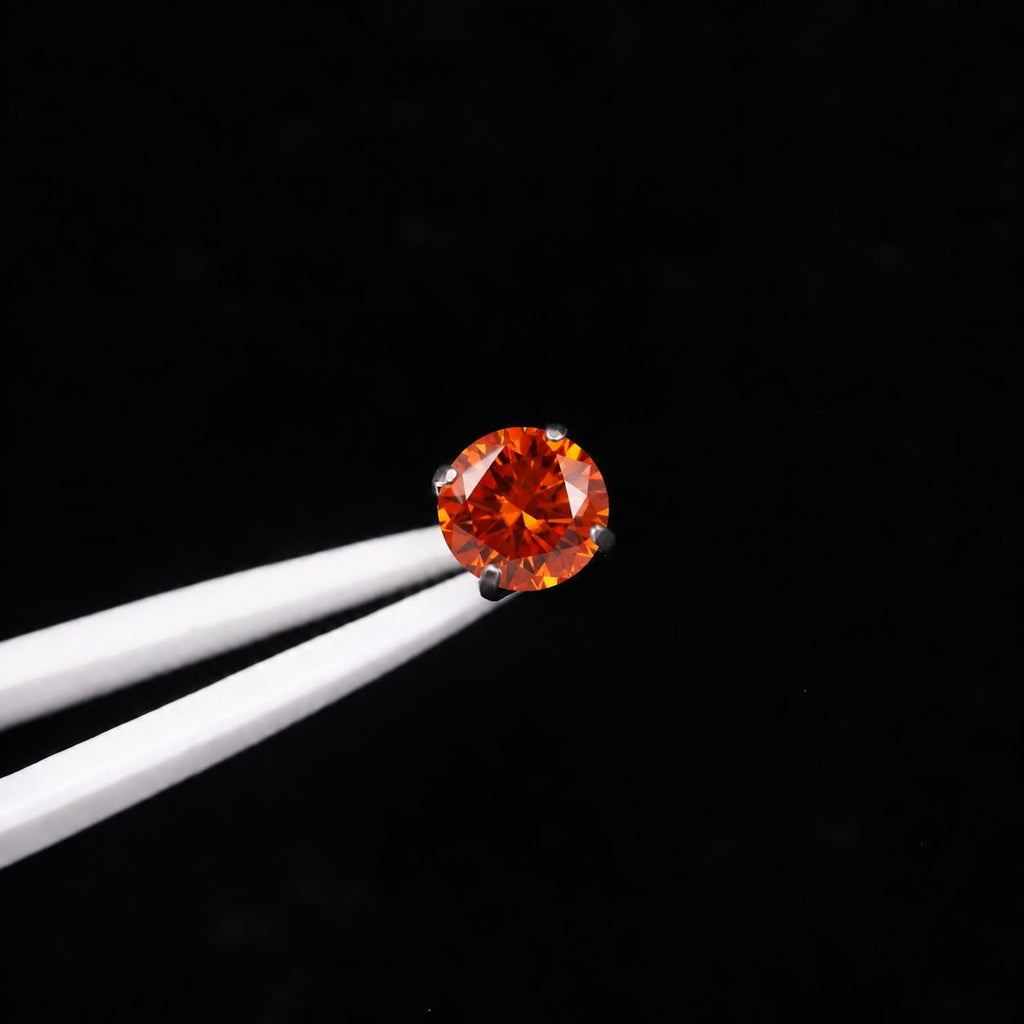 ETSY 4574962366 | IMAGE 6 | Ember Moissanite Flat Back Stud