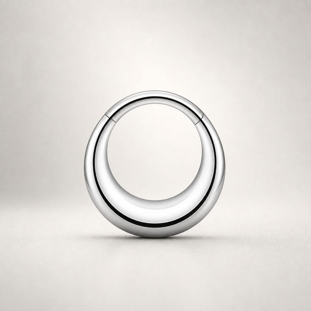 Titanium Crescent Septum Clicker
