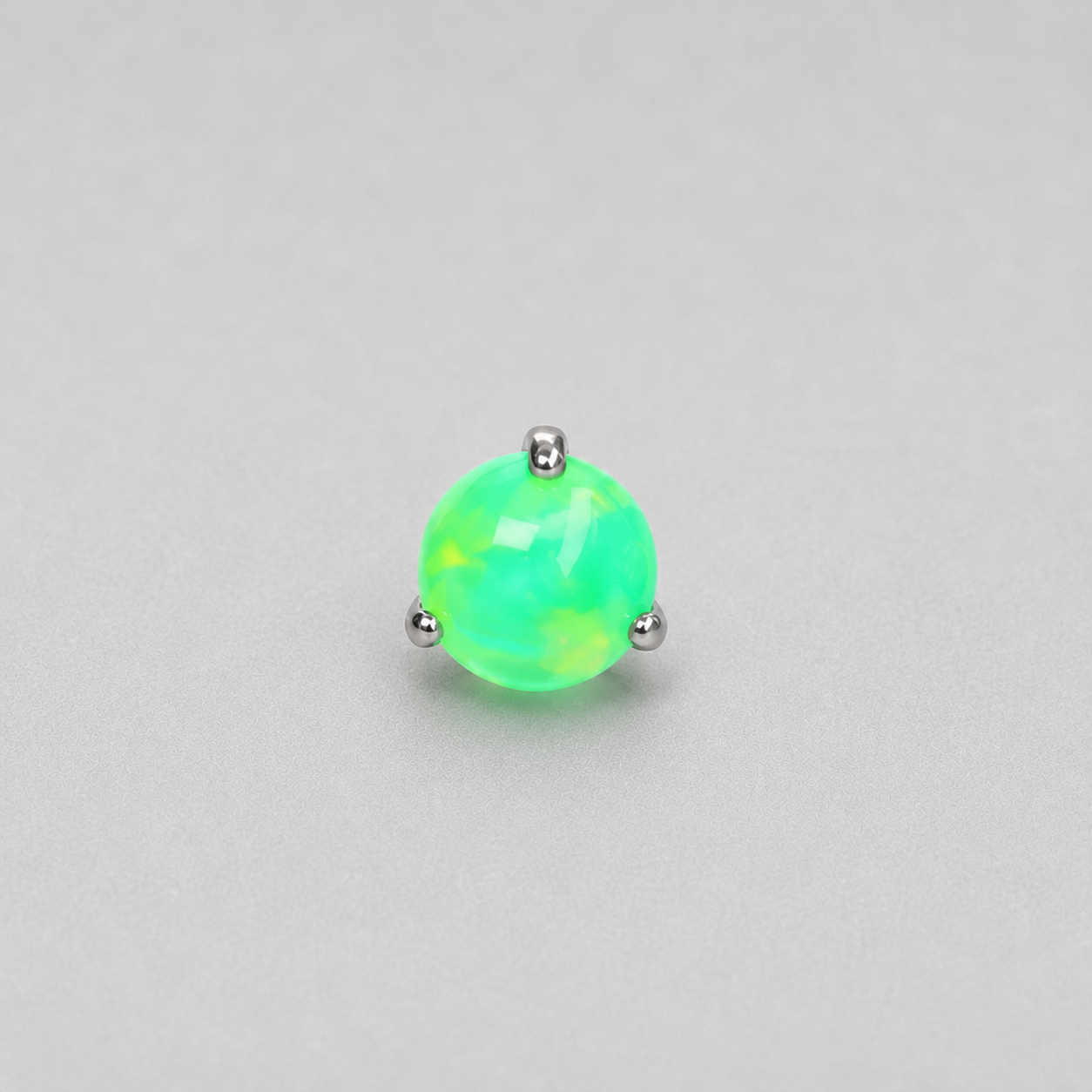 Titanium Aurora Orb Opal Piercing Top