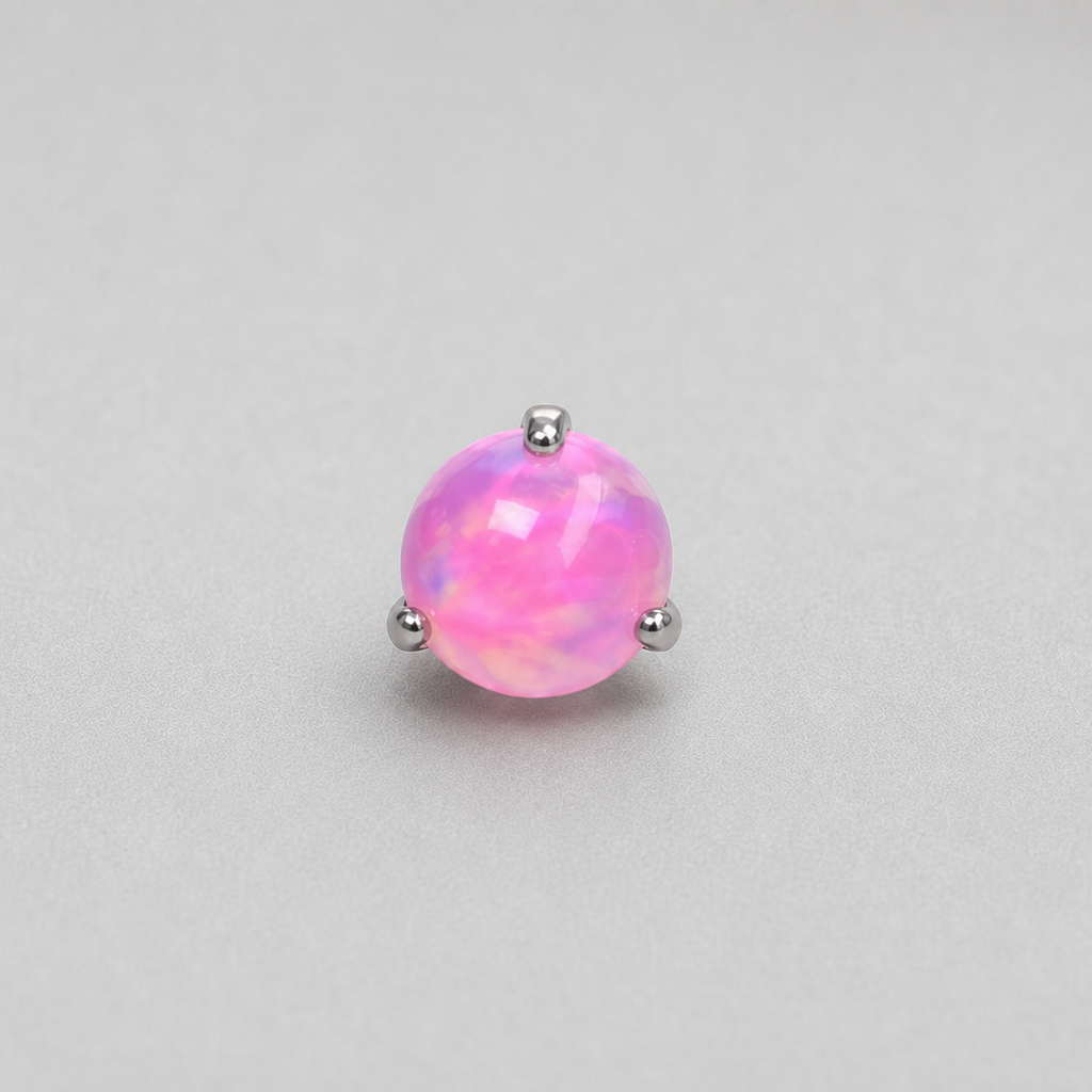 Titanium Aurora Orb Opal Piercing Top