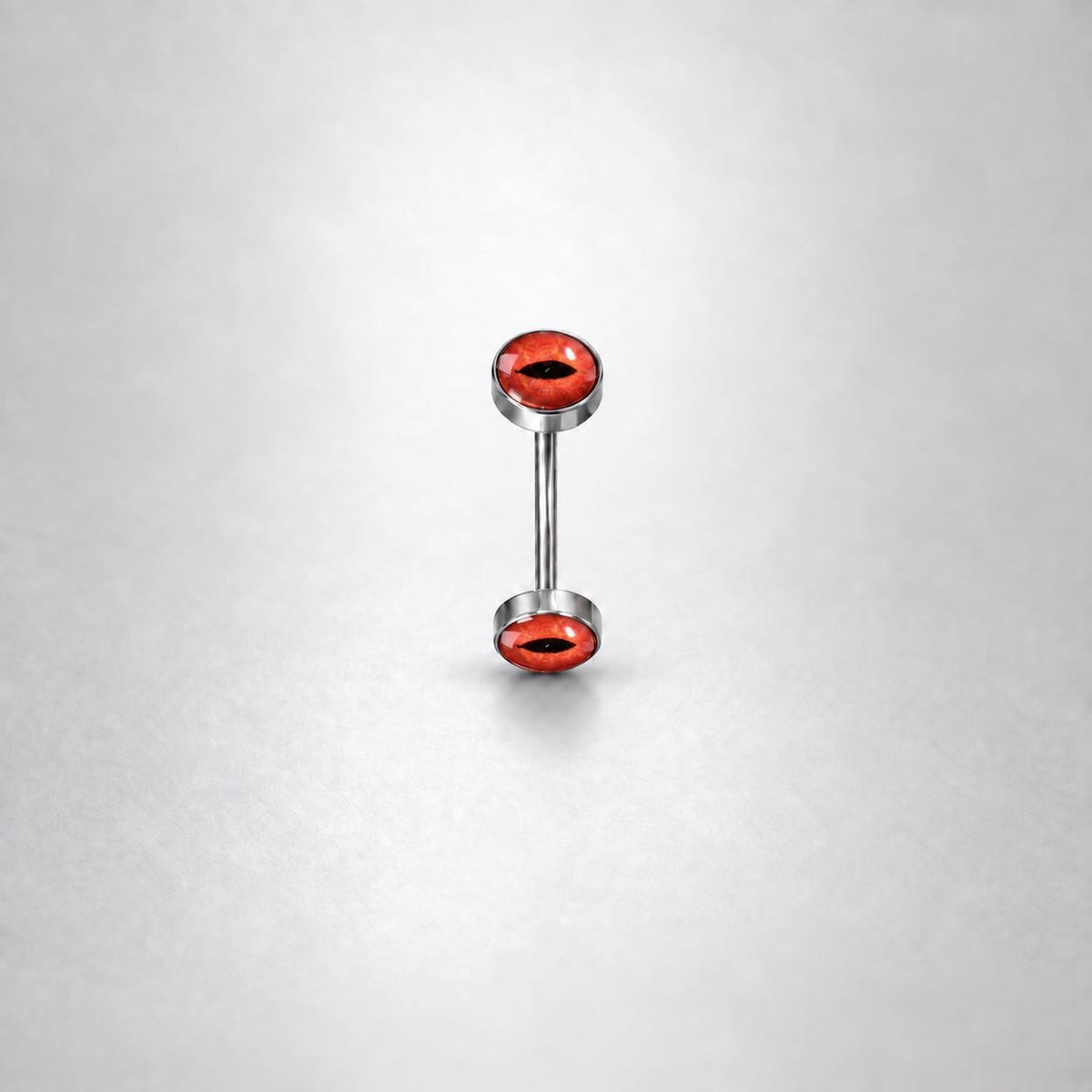 ETSY 4530270929 | IMAGE 5 | Pink Cat Eye Titanium Eyebrow Barbell