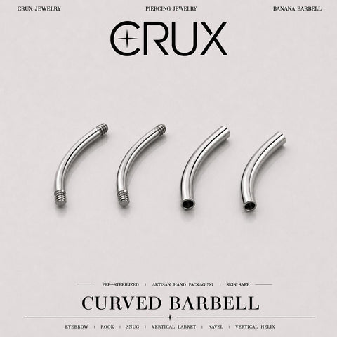 Titanium Curved Barbell Shaft