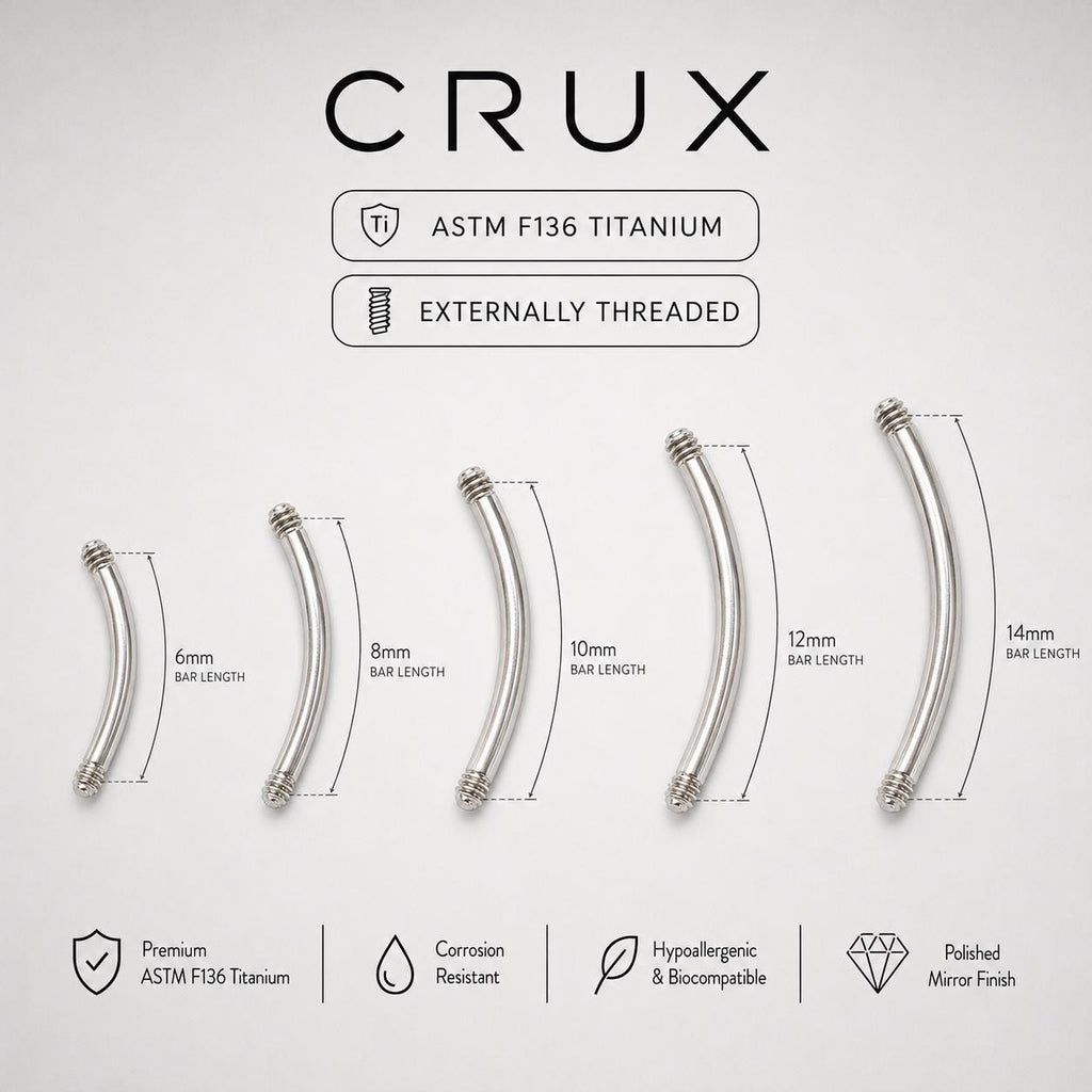 ETSY 4546618821 | IMAGE 11 | Titanium Curved Barbell Shaft