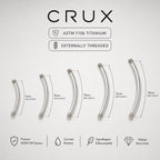 ETSY 4546618821 | IMAGE 11 | Titanium Curved Barbell Shaft