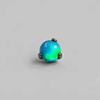 Titanium Nebula Opal Three-Prong Piercing Top