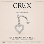 Cross CZ Stainless Steel Rook Stud