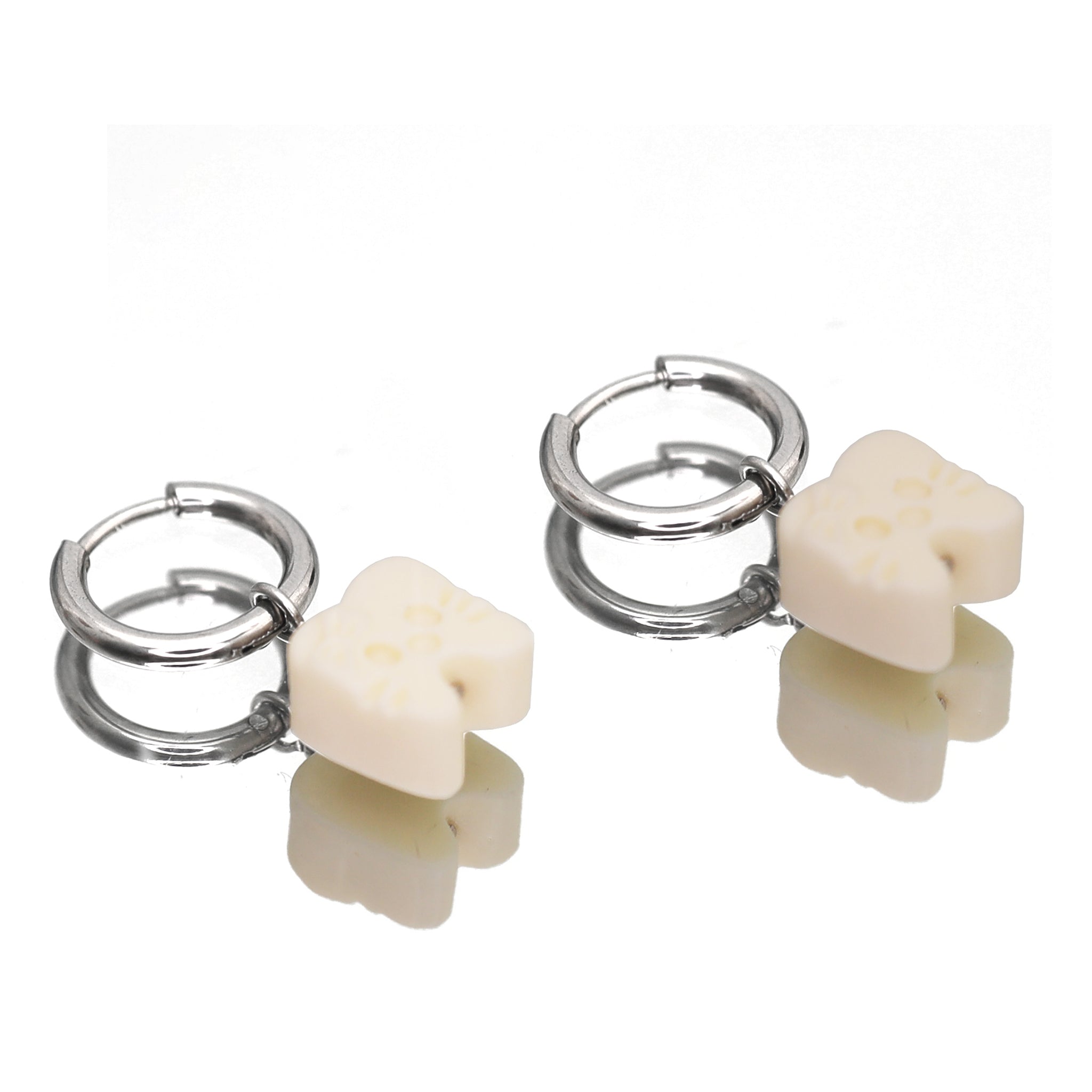 PAIR OF Kitty Fang Pendant stainless steel Earrings - PAIR OF Kitty Fang Pendant stainless steel Earrings - Default Title by CRUXJEWELRY