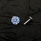 ETSY 4574939599 | IMAGE 3 | Glacier Moissanite Flat Back Stud