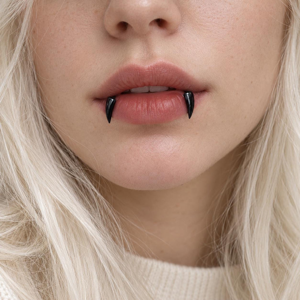 Vampire Fang Lip Cuffs detail 2
